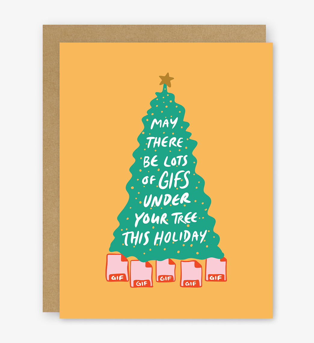Holiday GIFS Card (Yellow)