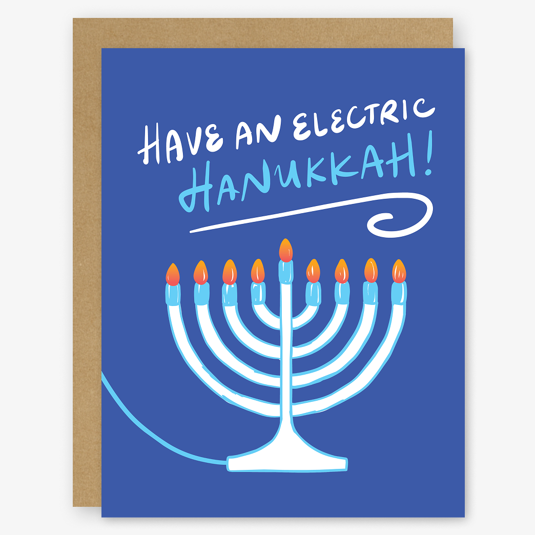 Have An Electric Hanukkah Holiday Card