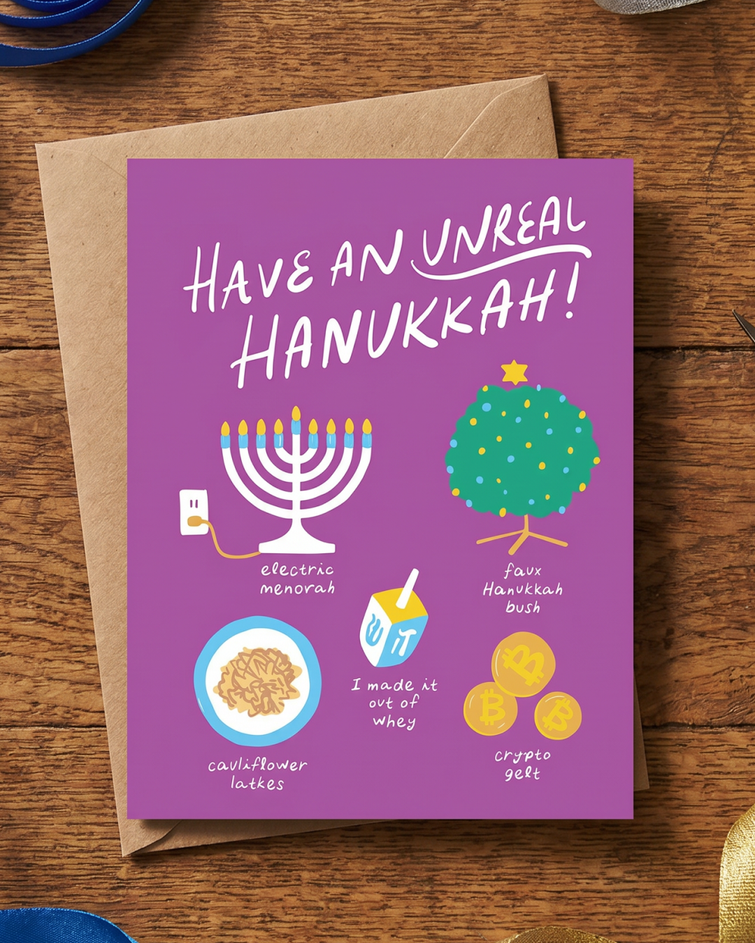 Have an Unreal Hanukkah Holiday Card