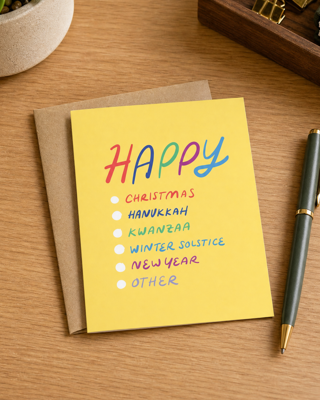 Check All That Apply Holiday Card