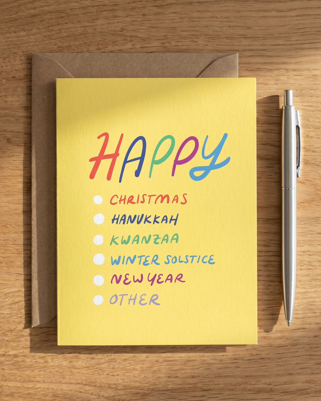 Check All That Apply Holiday Card