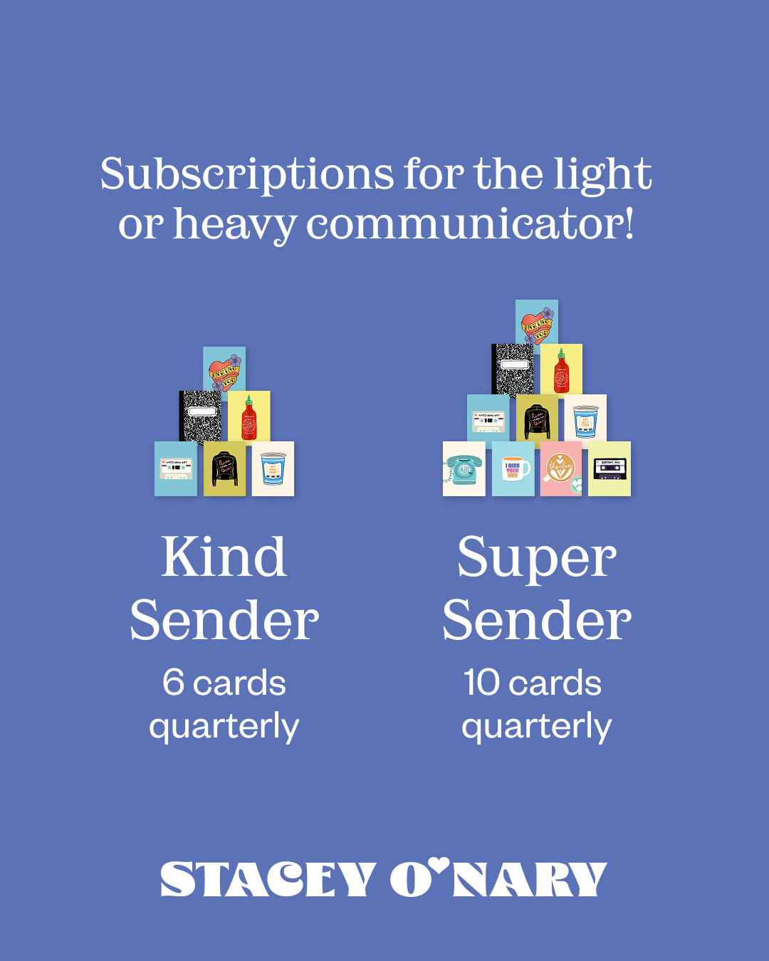 Keep In Touch Card Box (Every 3 months)