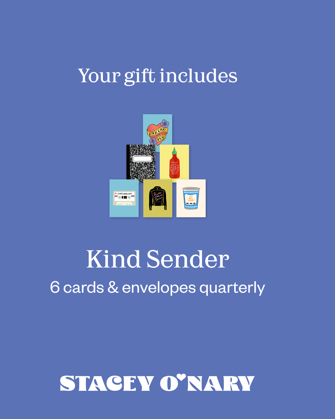 One-Year of K.I.T. Cards Box Gift (4 Quarterly Boxes)