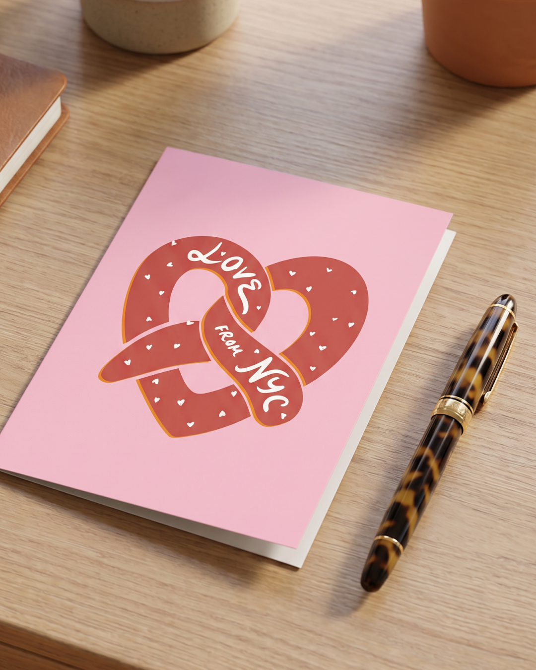 Love From NYC Pretzel Card