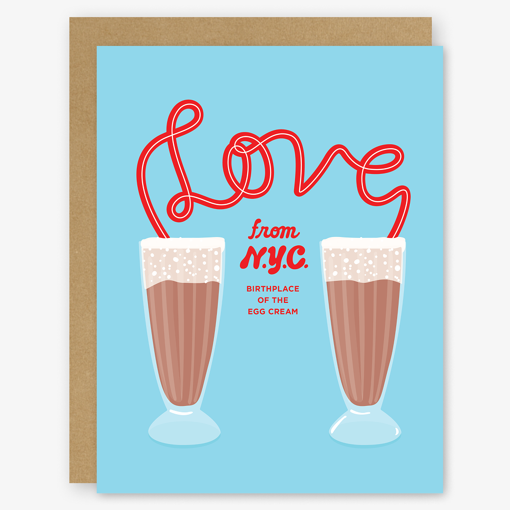 Love From NYC Egg Cream Card