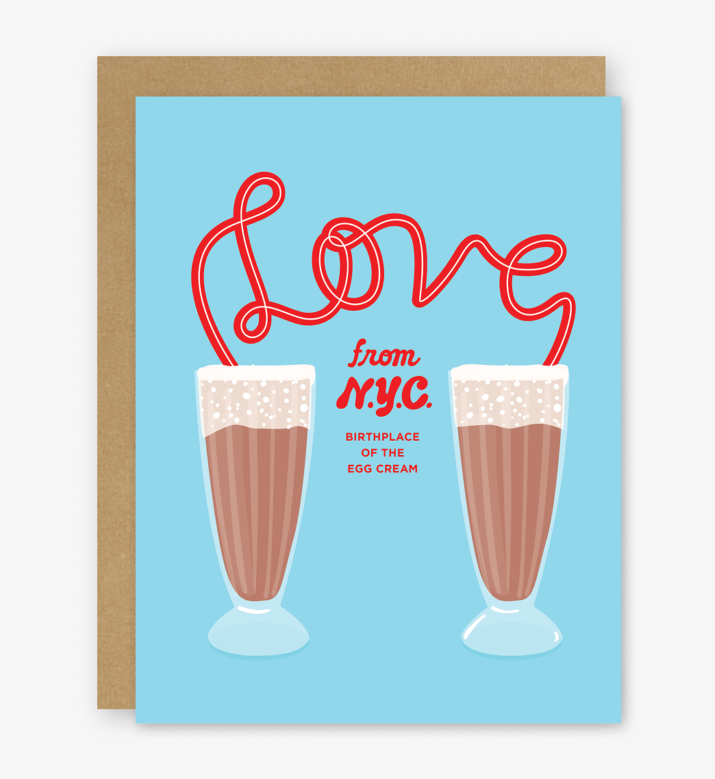 Love From NYC Egg Cream Card