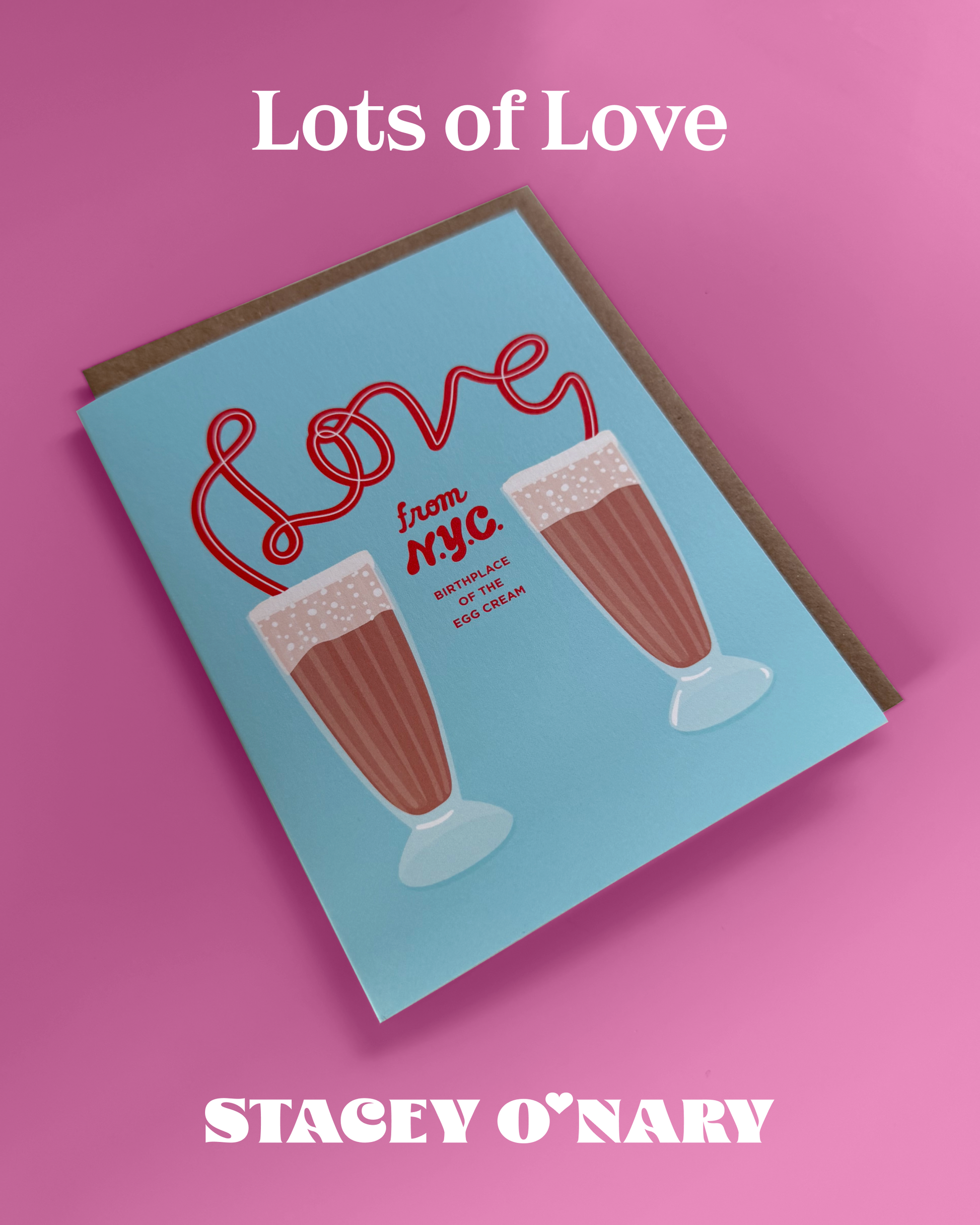 Love From NYC Egg Cream Card