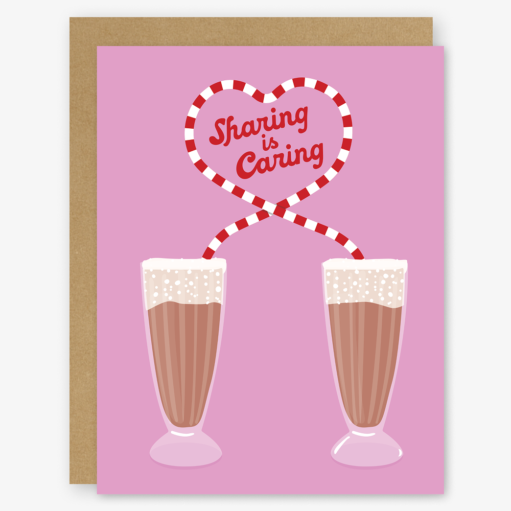 Sharing Is Caring Egg Cream Card