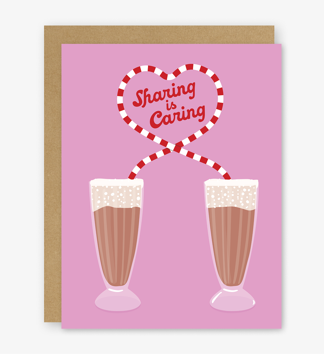 Sharing Is Caring Egg Cream Card