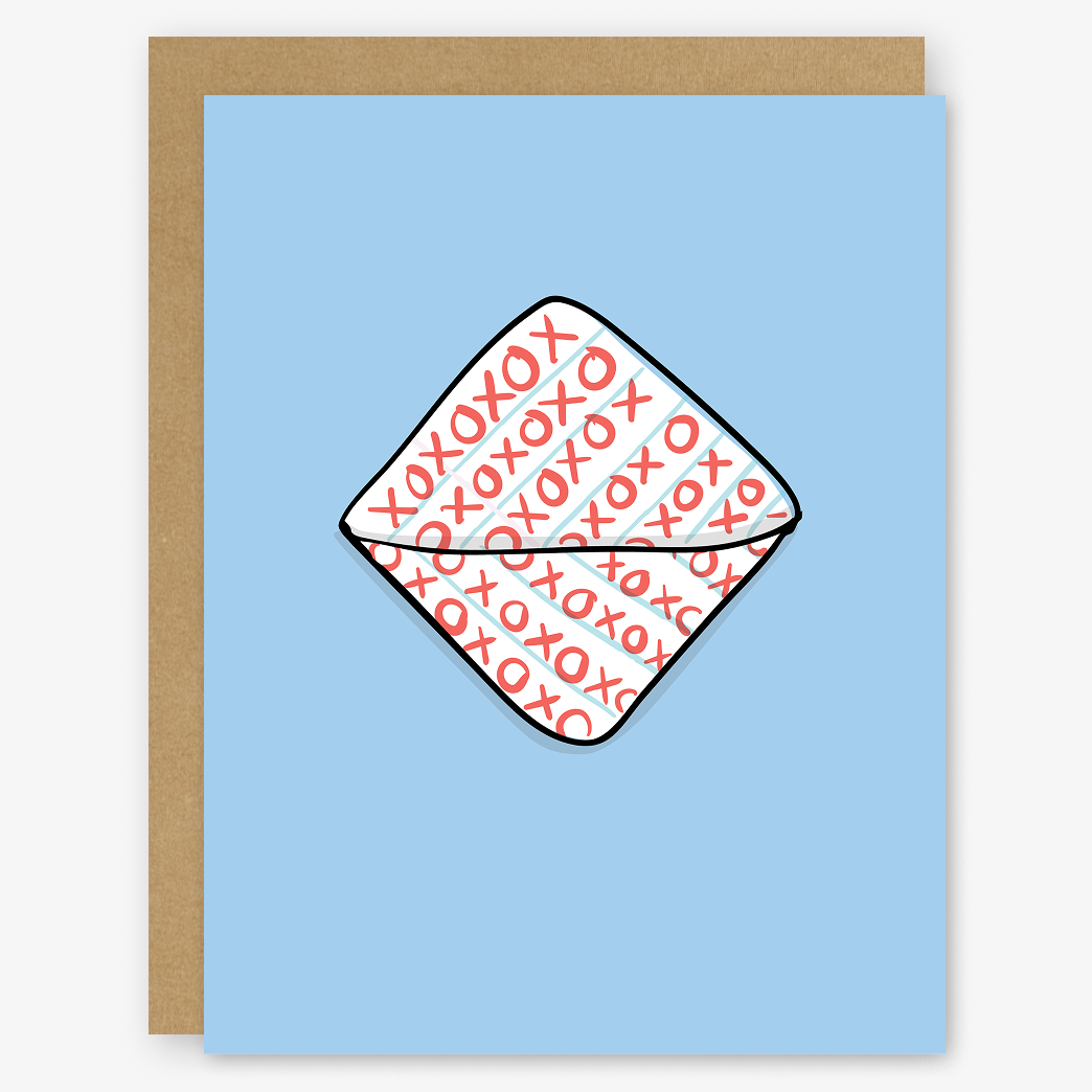 XOXO Passed Note Card