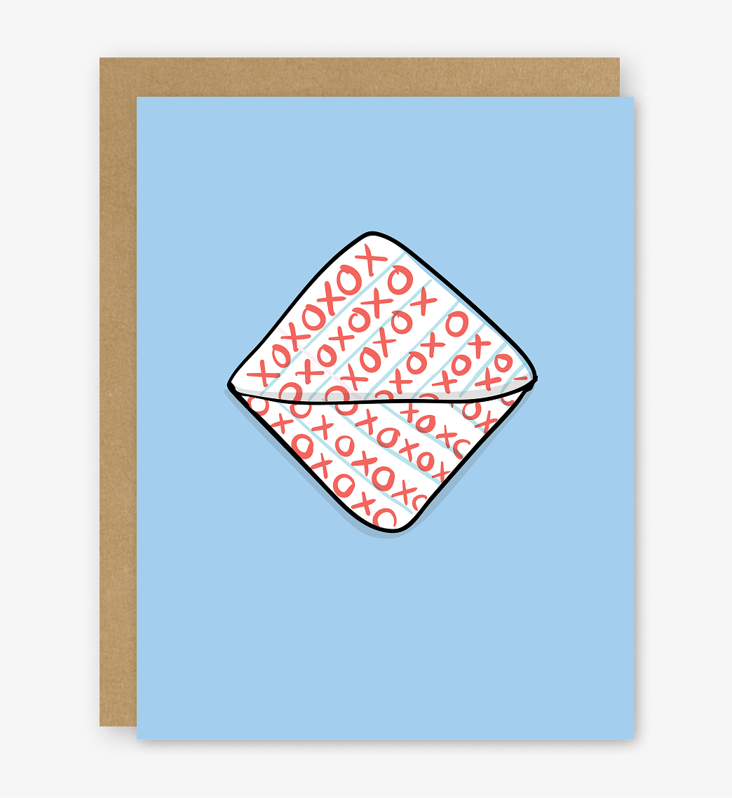 XOXO Passed Note Card