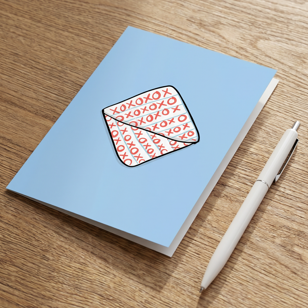 XOXO Passed Note Card