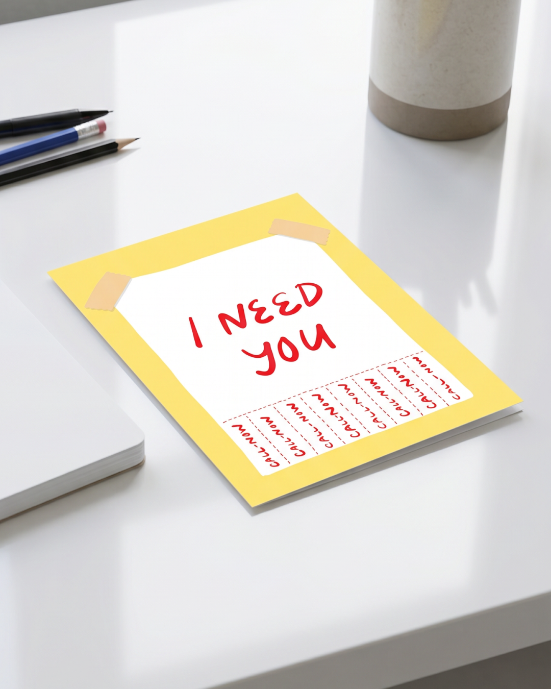 I Need You Street Flyer Greeting Card