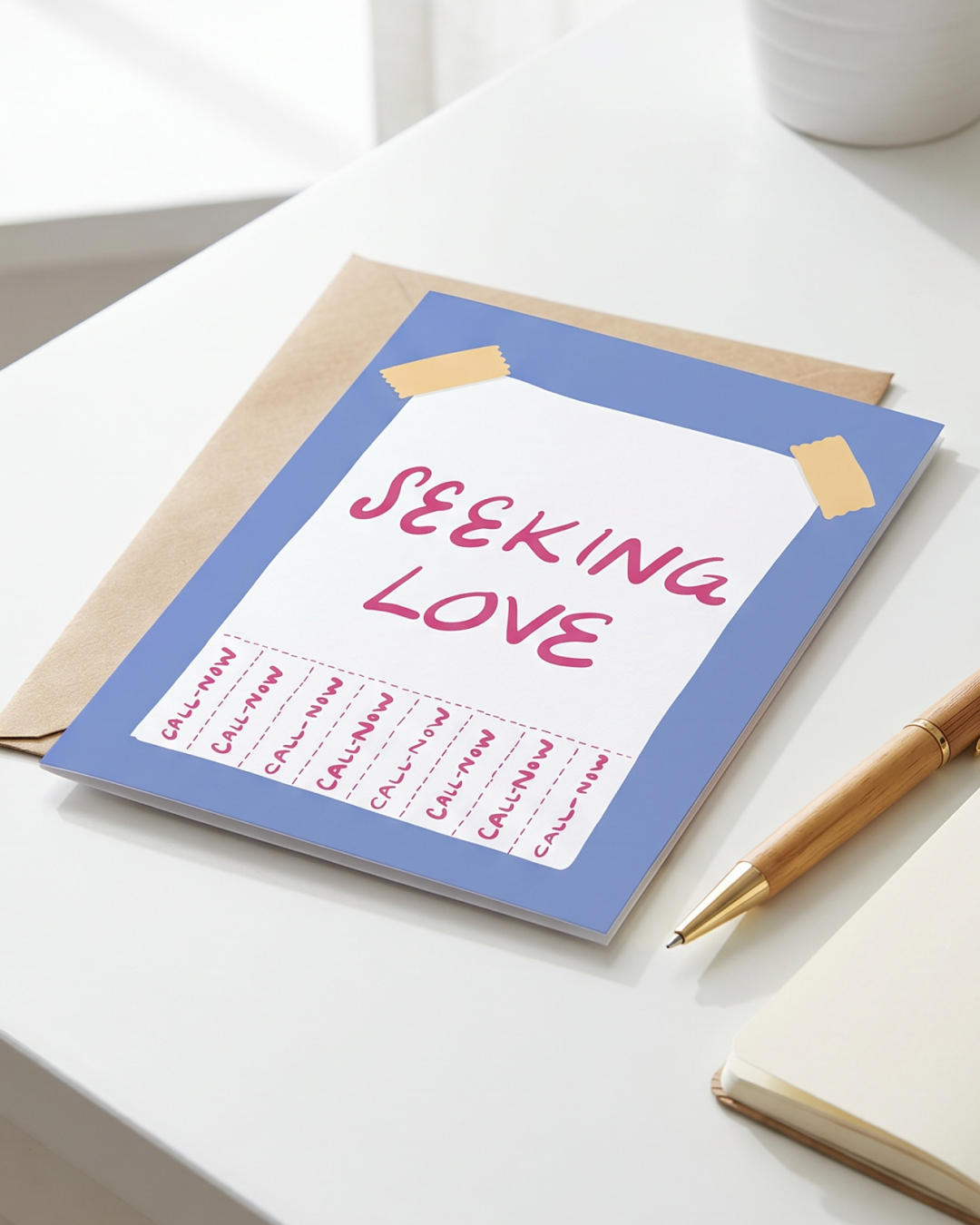 Seeking Love Street Flyer Greeting Card