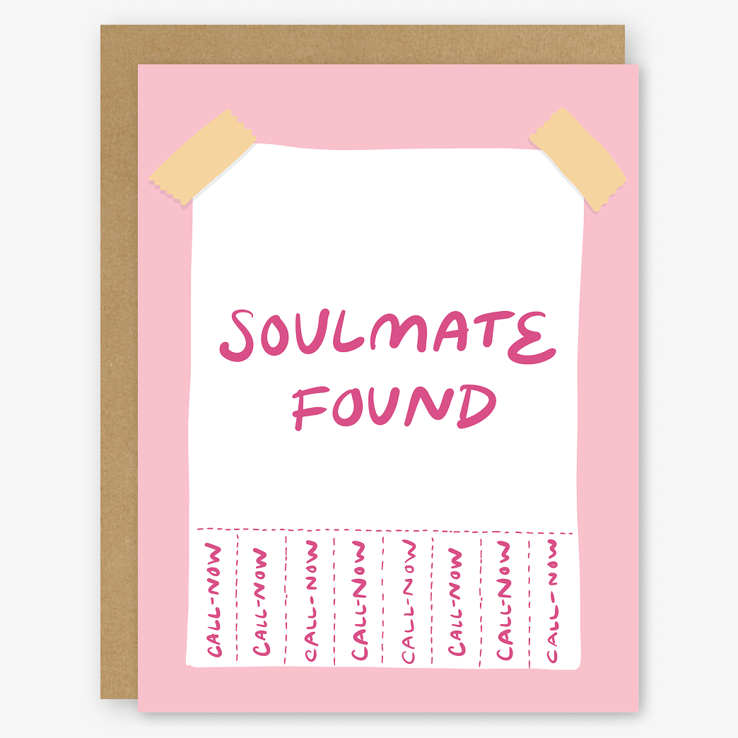 Soulmate Found Street Flyer Greeting Card