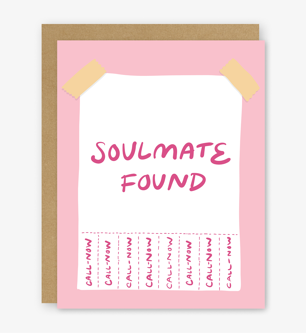 Soulmate Found Street Flyer Greeting Card
