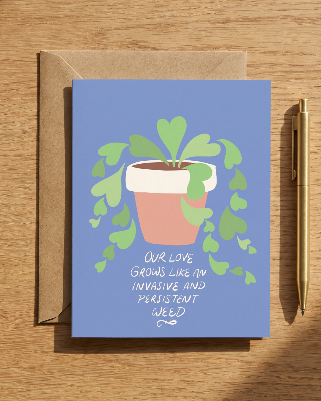 Our Love Grows Like A Weed Greeting Card