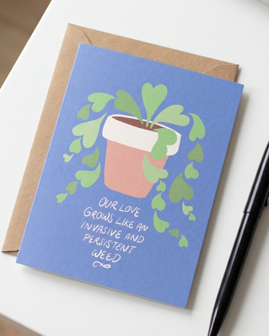 Our Love Grows Like A Weed Greeting Card
