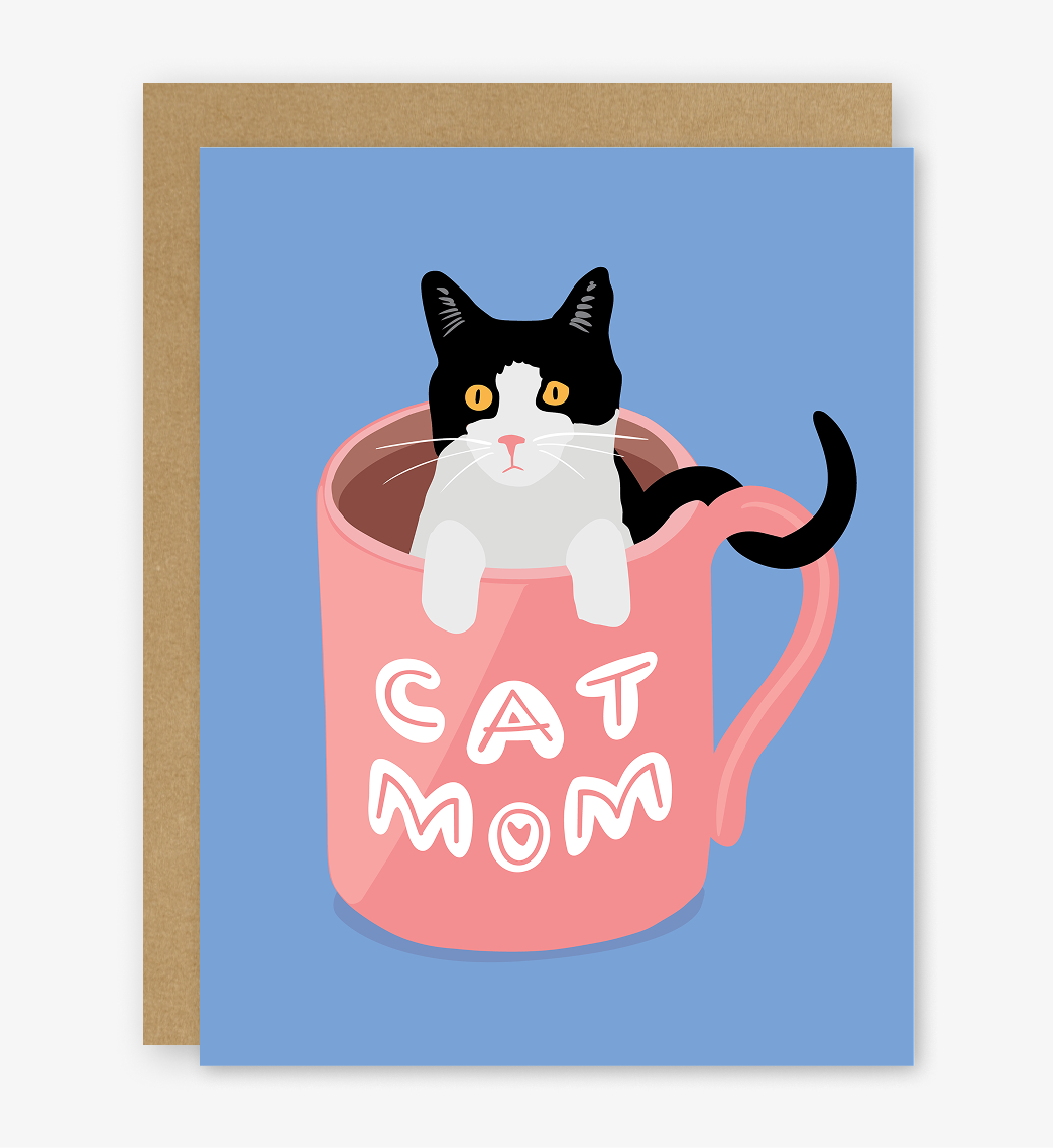 Cat Mom Mother’s Day Card