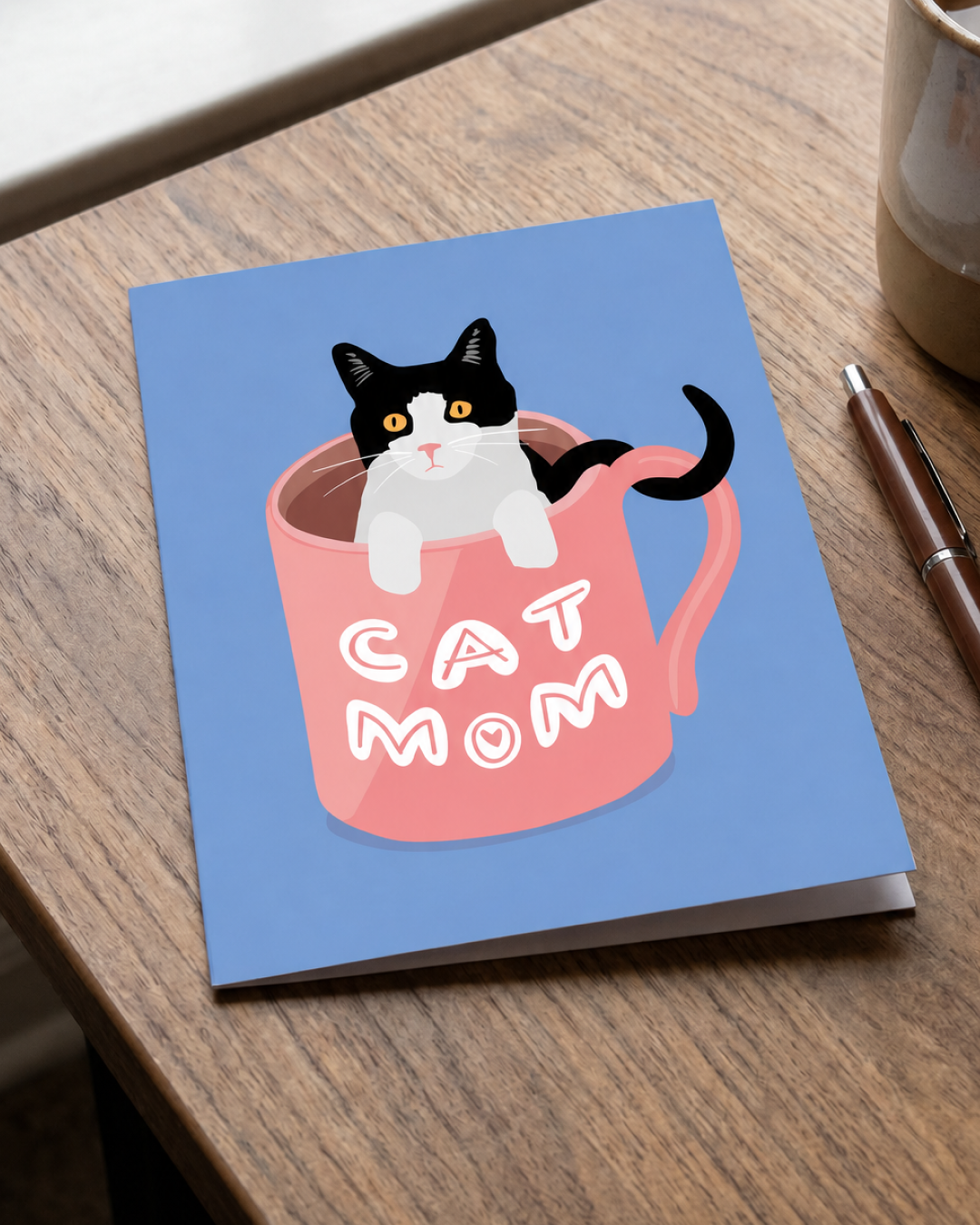 Cat Mom Mother’s Day Card
