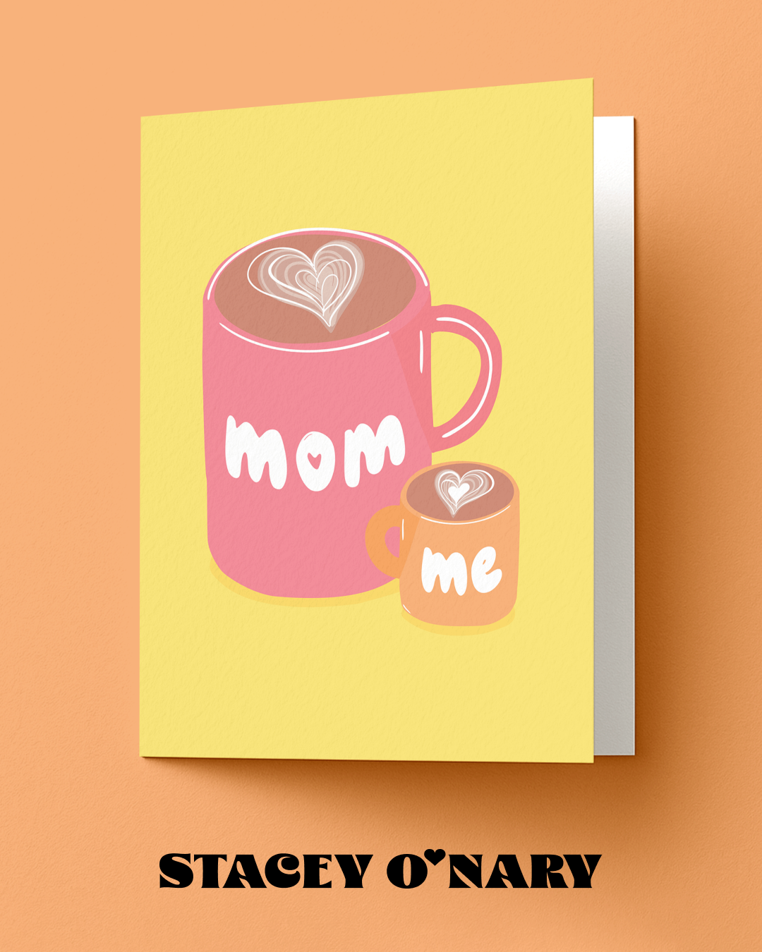 Mom and Me Latte Coffee Card