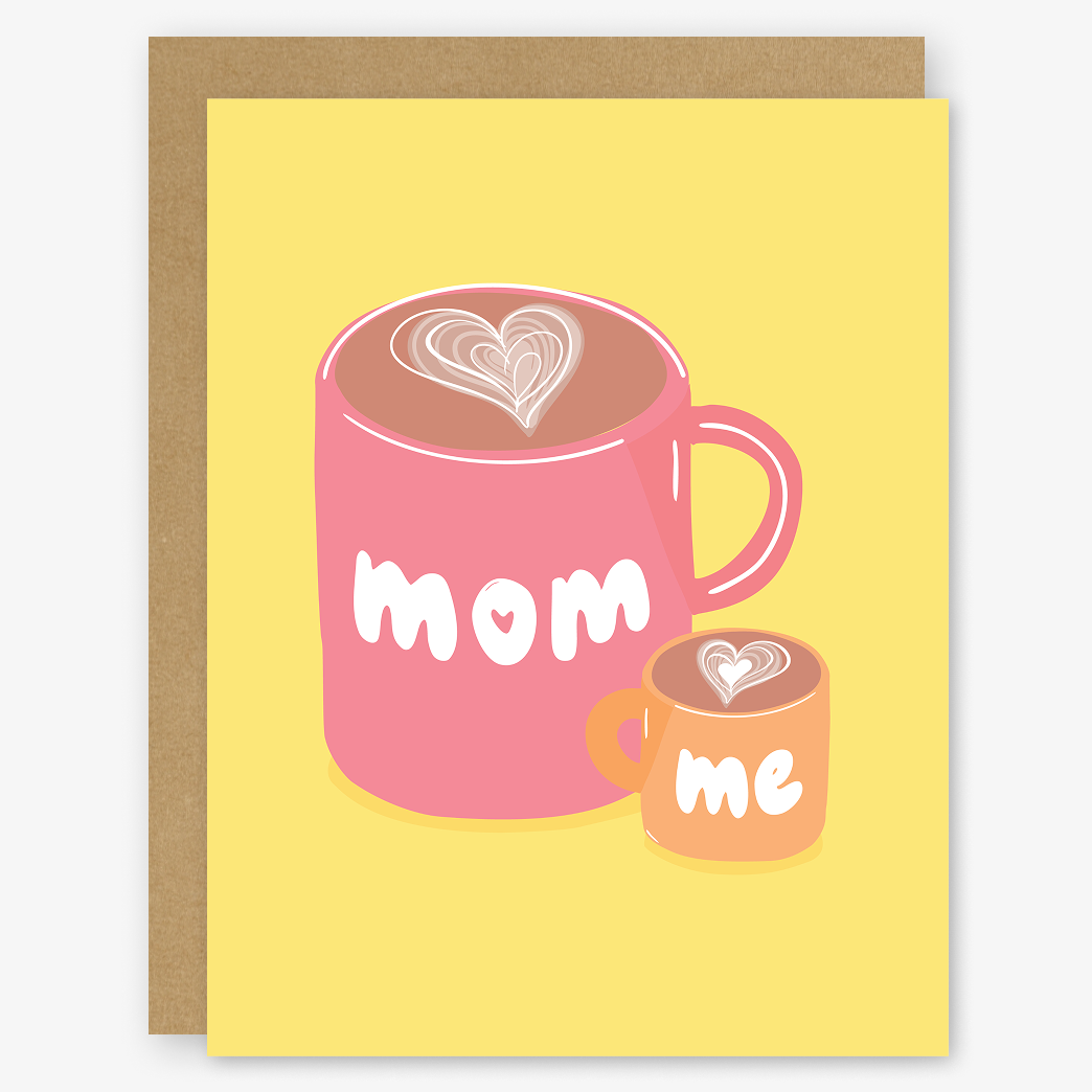 Mom and Me Latte Coffee Card