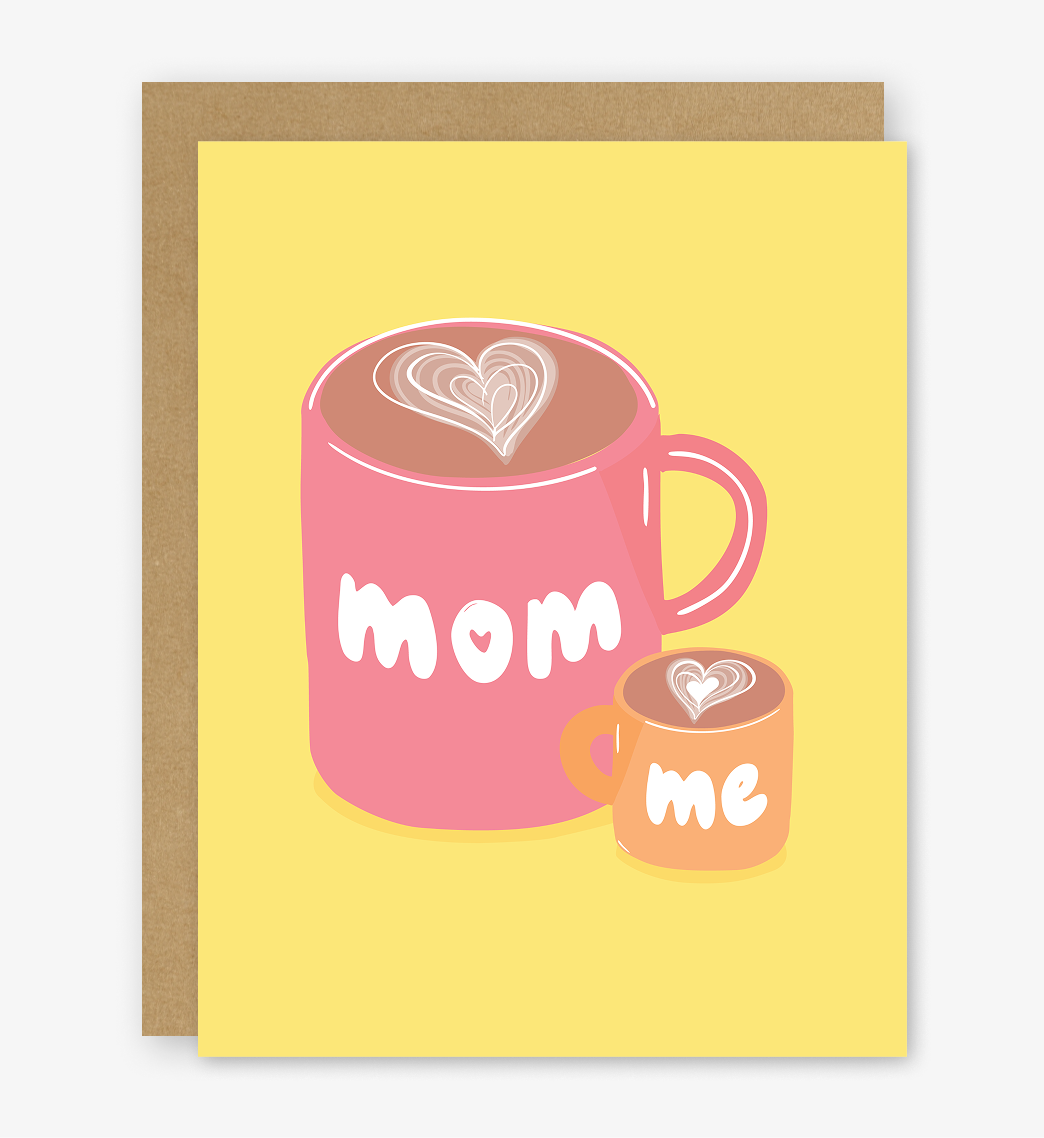 Mom and Me Latte Coffee Card
