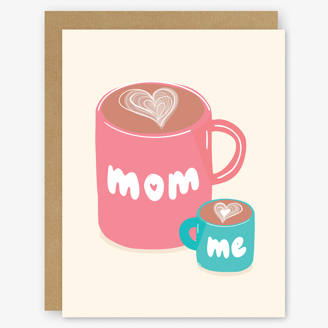 Mom and Me Latte Coffee Card