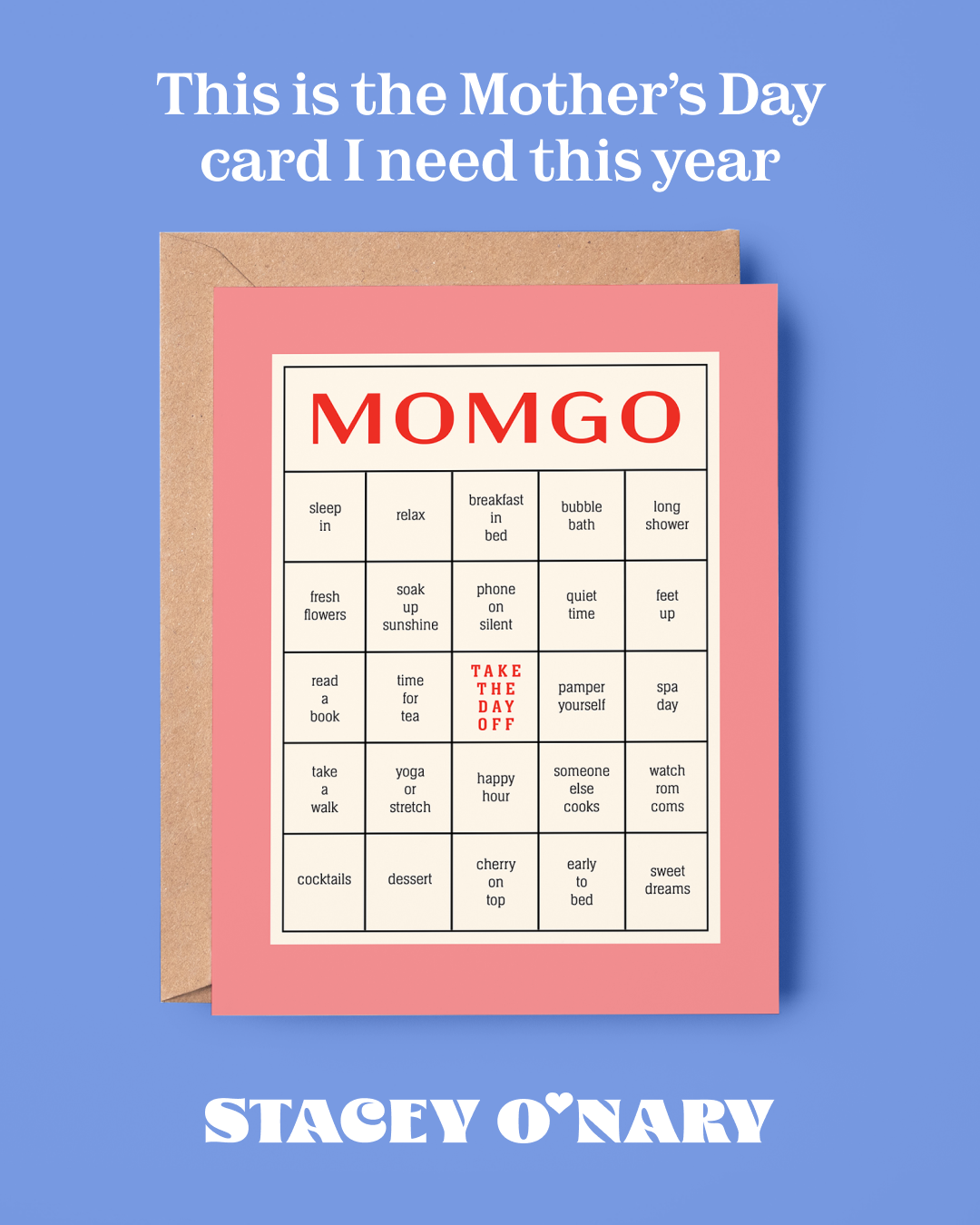 Mother’s Day Bingo Card