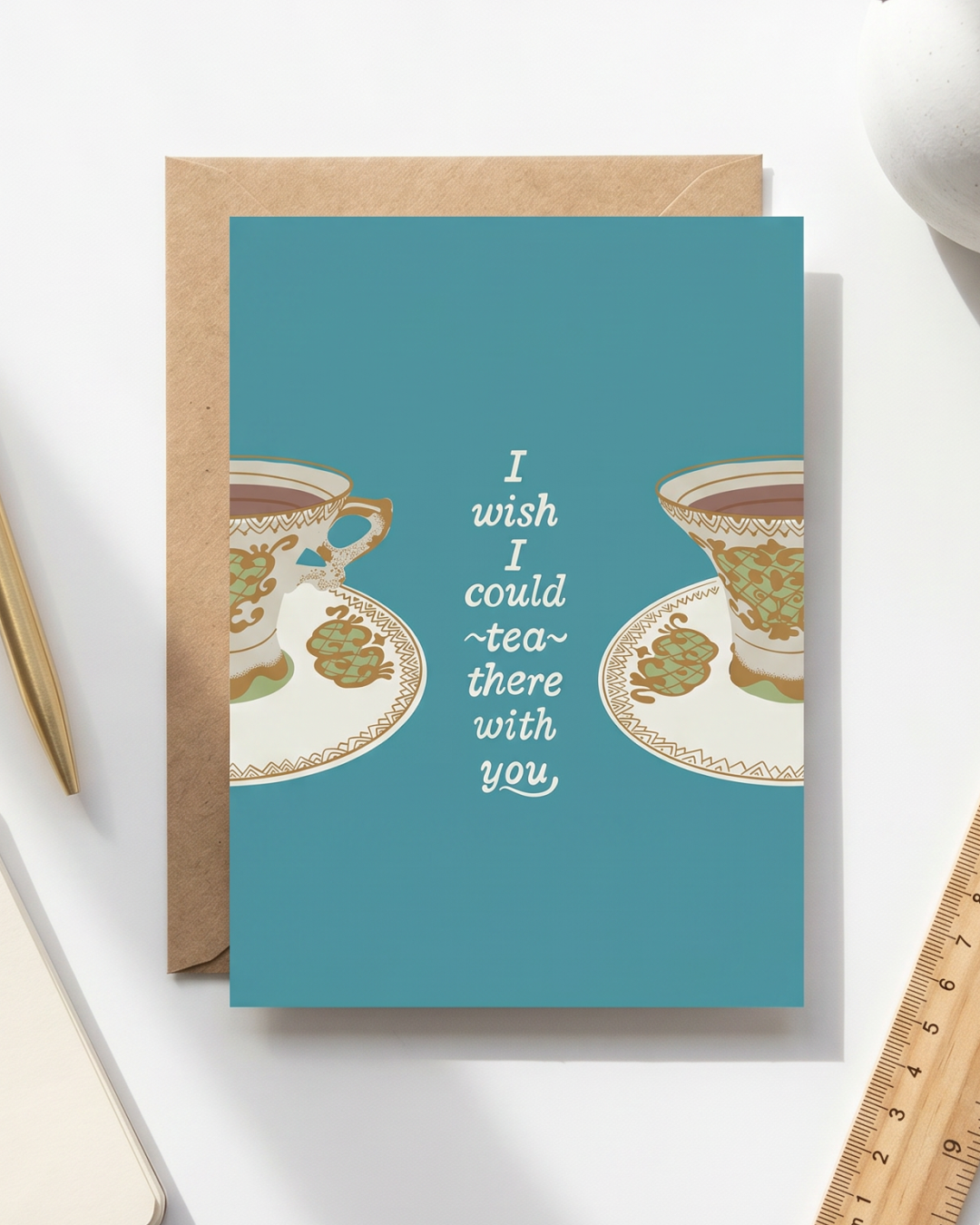 I Wish I Could Tea There With You Card