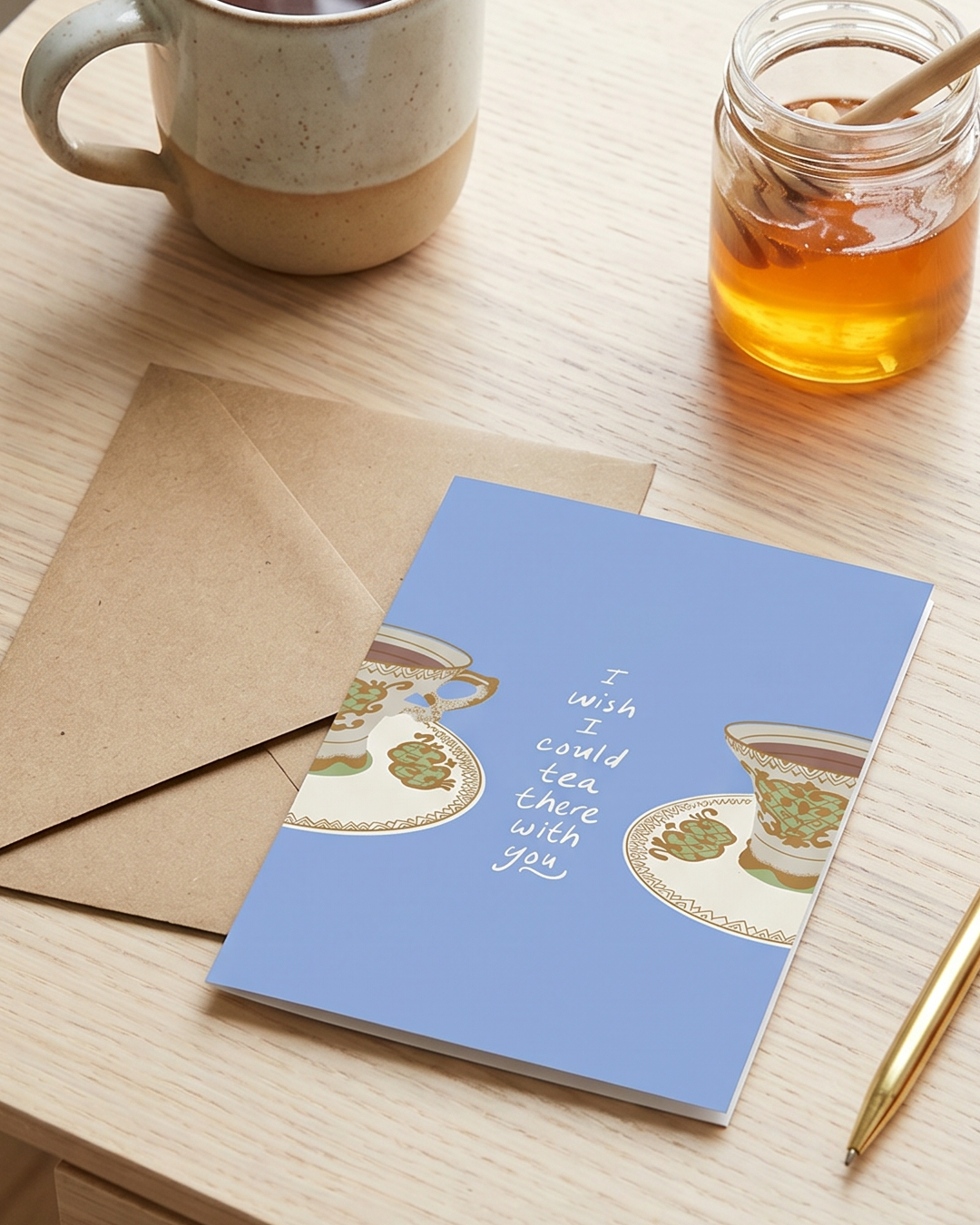 I Wish I Could Tea There With You Card