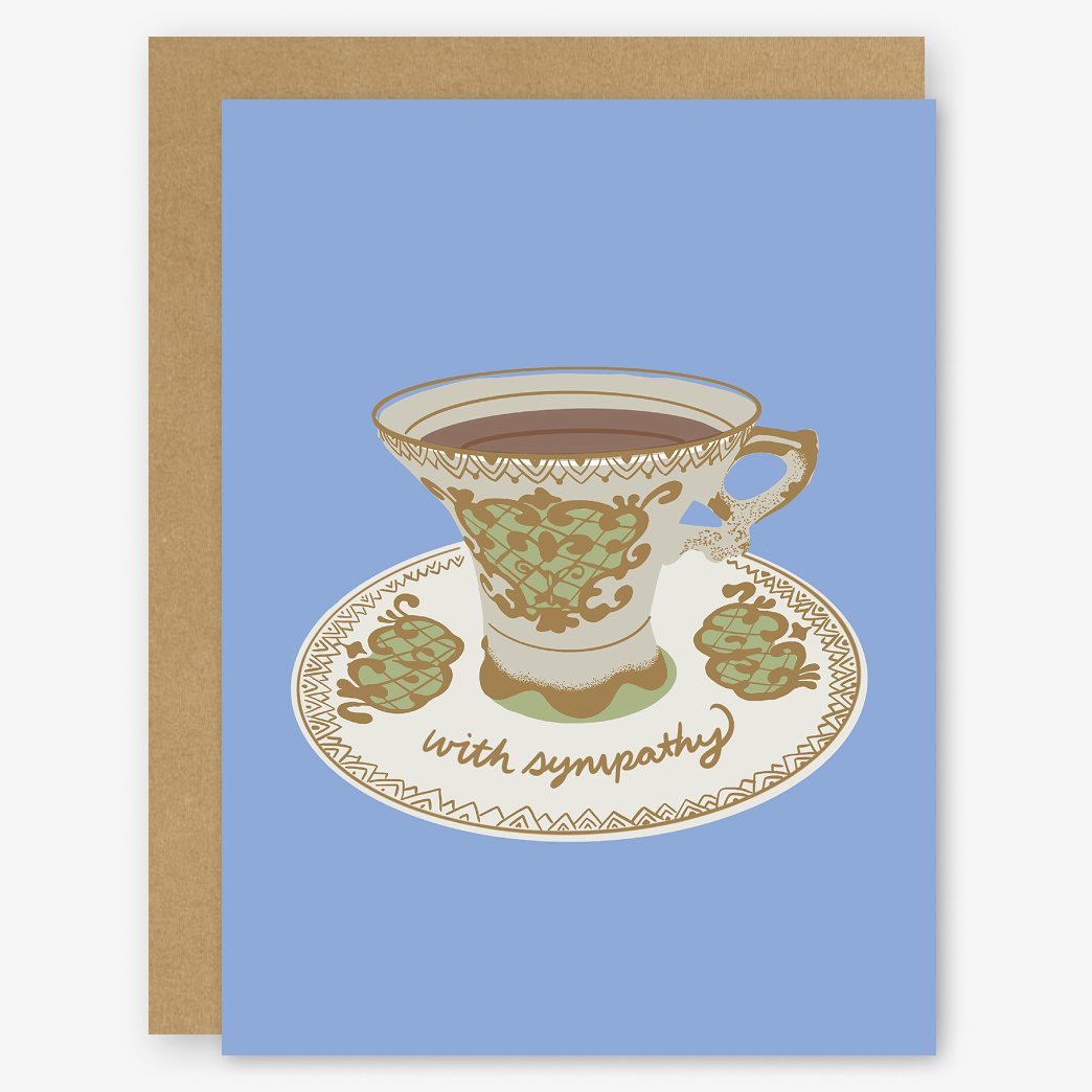 With Sympathy Tea Card | Empathy and Sympathy Card