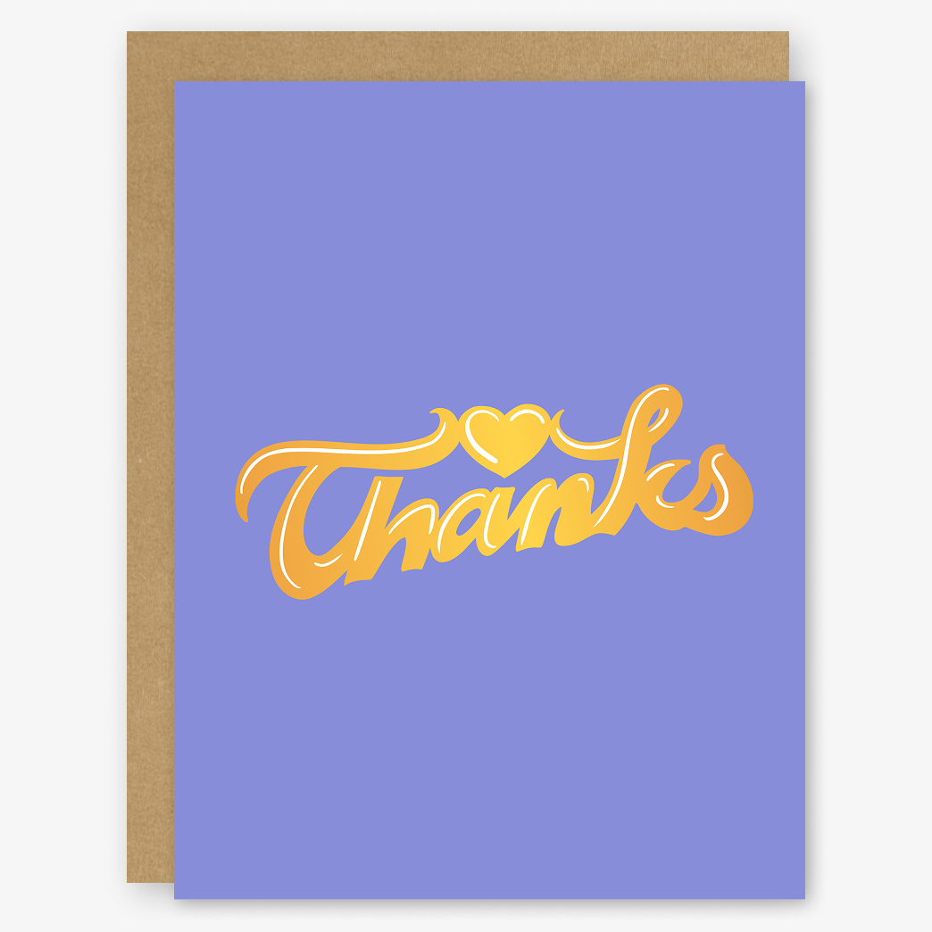 Thanks Nameplate Card