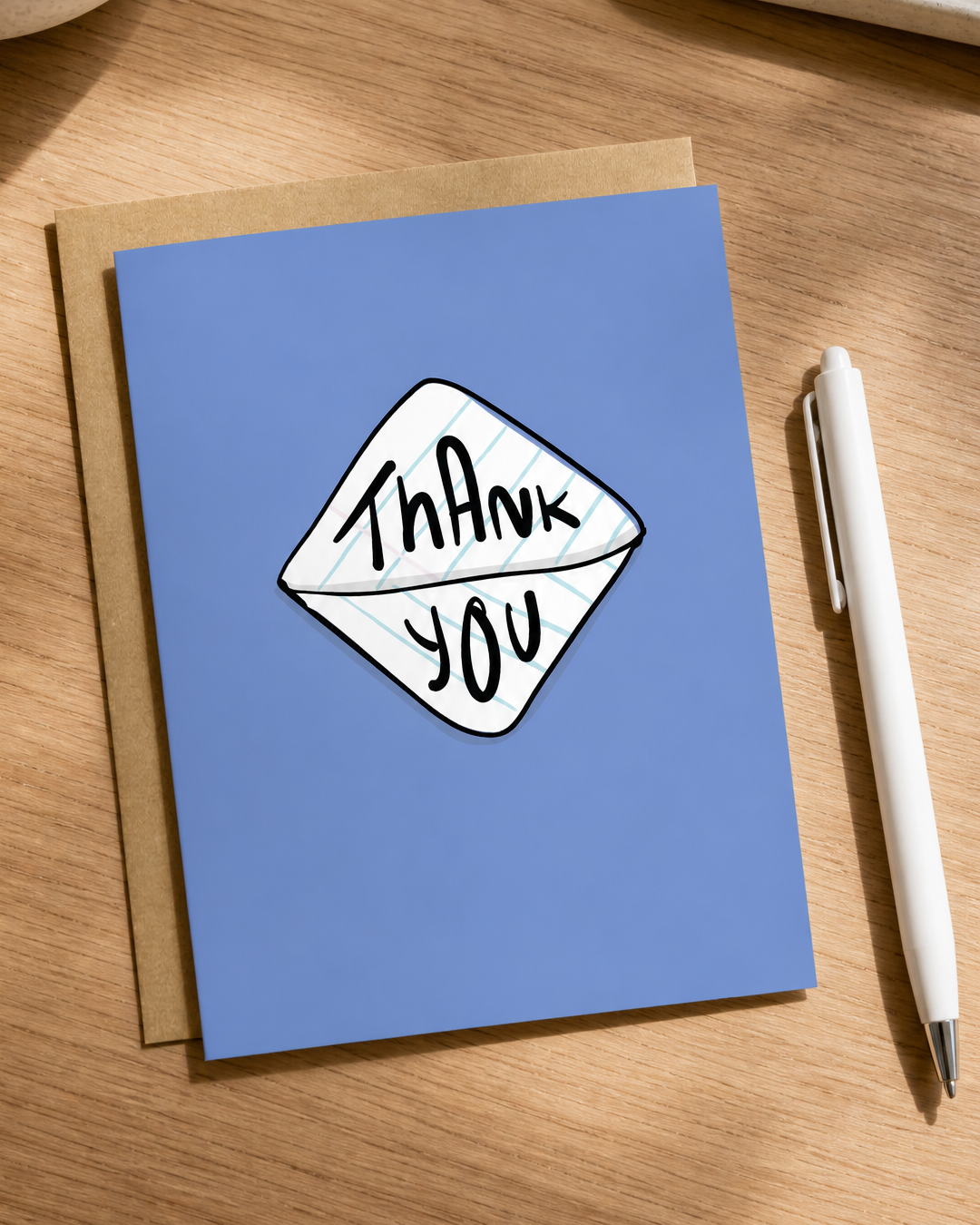 Thank You Passed Note Card