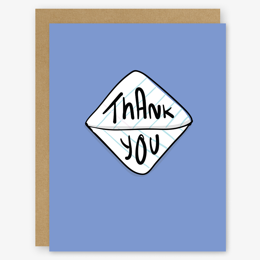 Thank You Passed Note Card