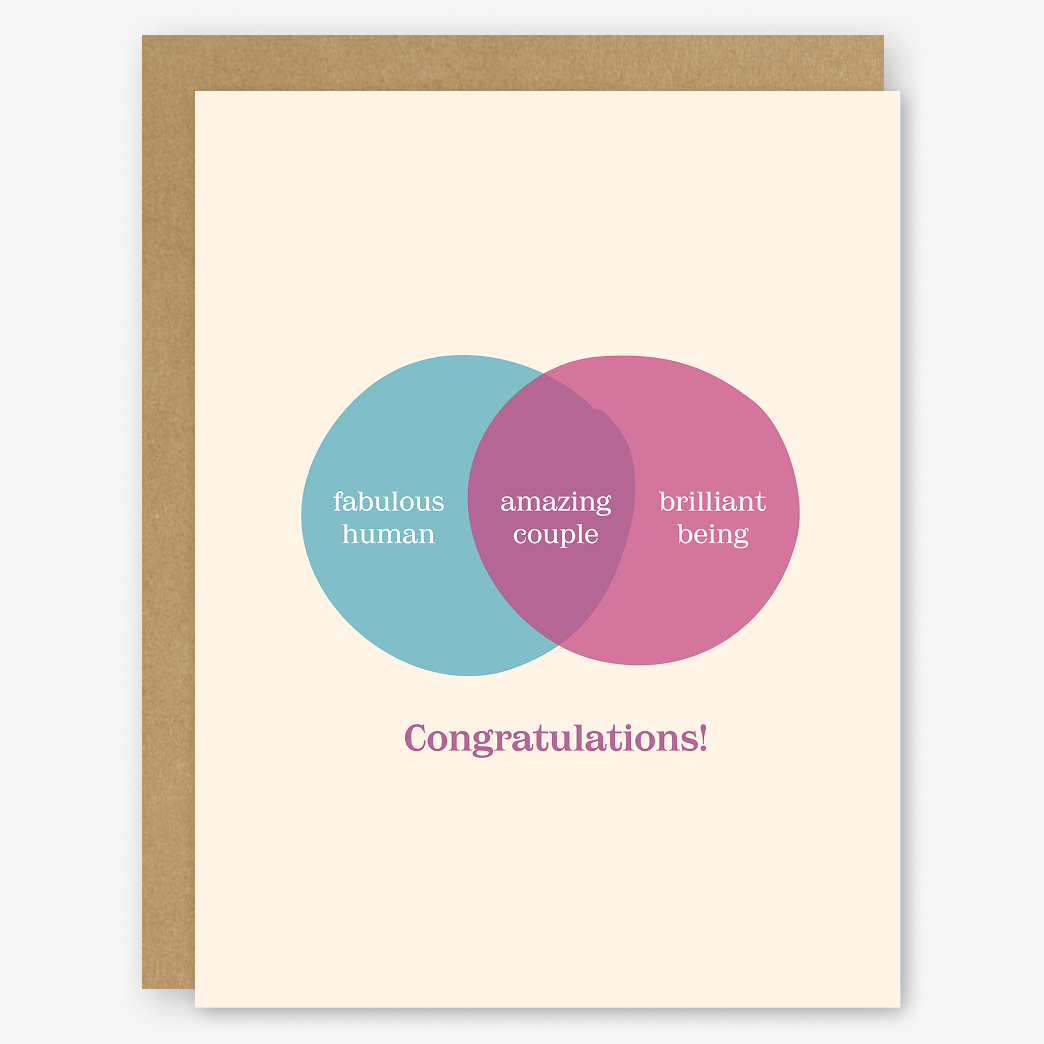Amazing Couple Venn Diagram Card