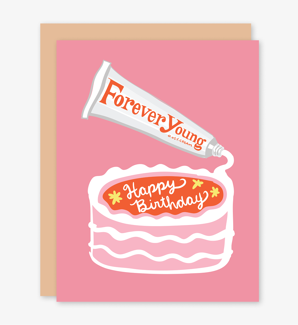 Forever Young Birthday Card
