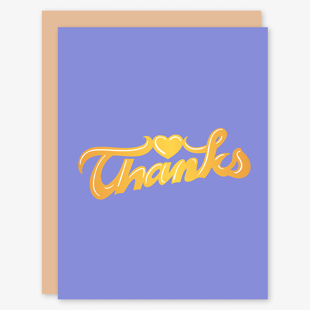 Thanks Nameplate Card