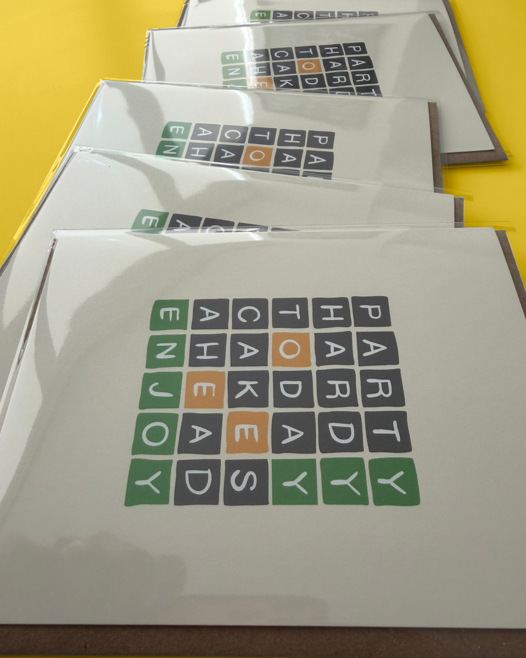 Wordle Enthusiast Birthday Card